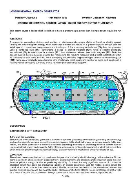 Practical Guige to Free Energy Devices