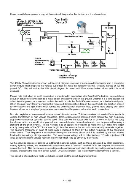 Practical Guige to Free Energy Devices