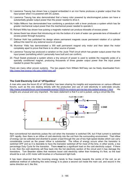 Practical Guige to Free Energy Devices