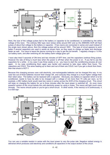 Practical Guige to Free Energy Devices