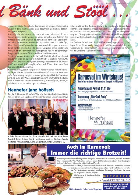 Hennefer Stadtmagazin Januar 2018