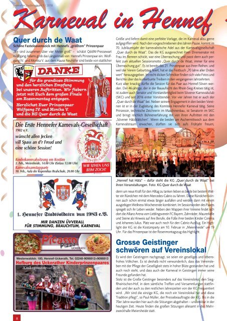 Hennefer Stadtmagazin Januar 2018