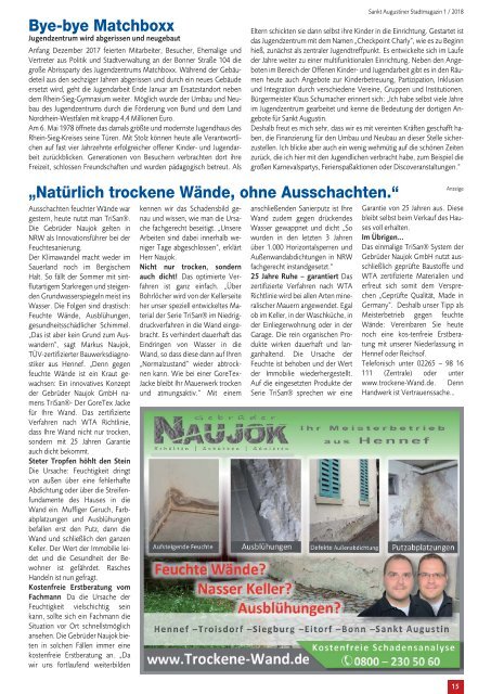 Sankt Augustiner Stadtmagazin Januar 2018