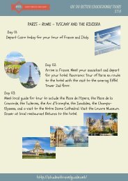 Paris - Rome - Tuscany 12 Day Itinerary