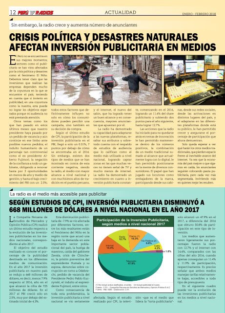 REVISTA PERÚ TV RADIOS ENE - FEB 2018