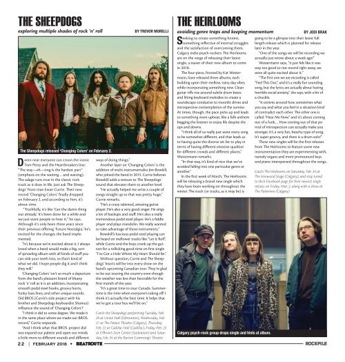 BeatRoute Magazine [AB] print e-edition - [February 2018]
