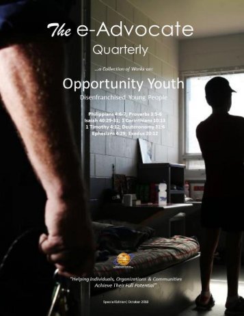 Opportunity Youth: Disenfranchised Young People