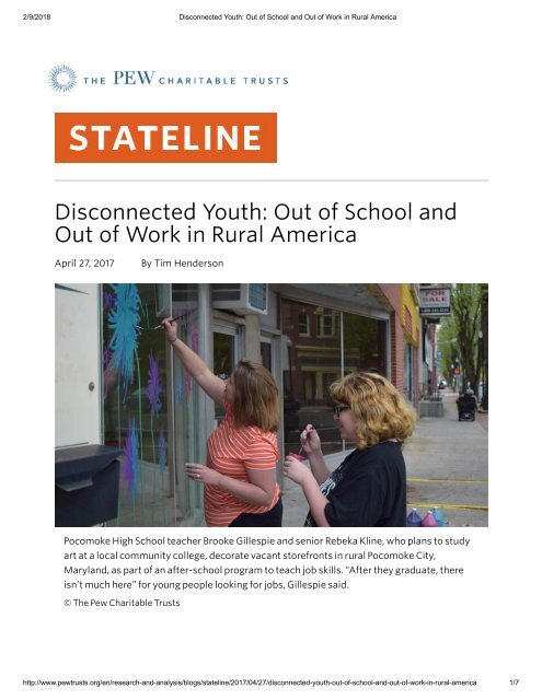 Opportunity Youth: Disenfranchised Young People