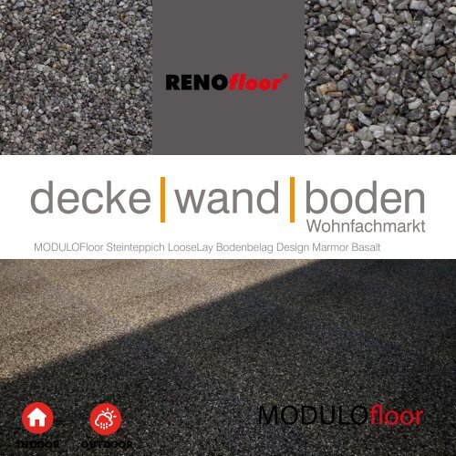 RenoFloor MODULOFloor Marmor Basalt