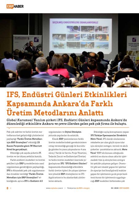 ERP HABER Dergisi Şubat 2018 Sayısı