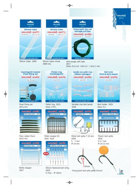 Catalogue Cralusso (flotteurs et petits accessoires)