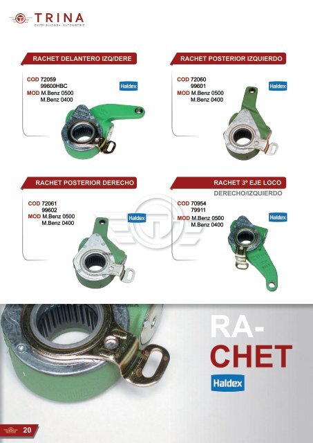 Catálogo TRINA Distribuidora Automotriz 