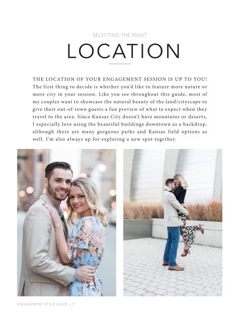 Engagement Session Style Guide