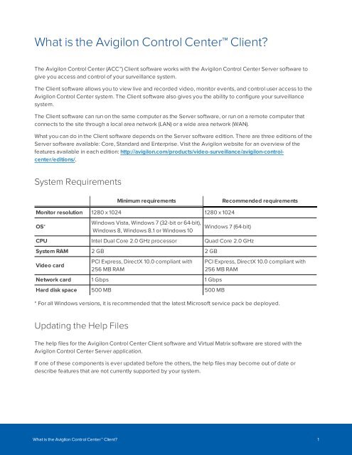 ACC 6 Enterprise Datasheet