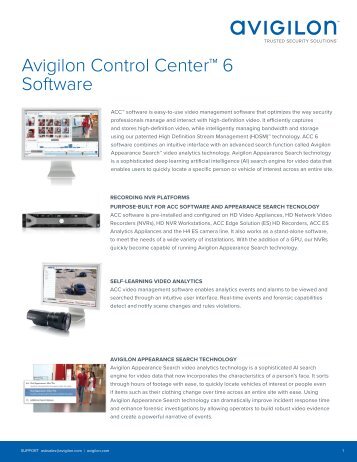 Avigilon ACC 6 Overview