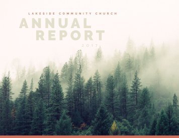 Lakeside Community Church Annual Report