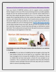 Get way to fix the technical concerns of @ Norton 360 Support Number