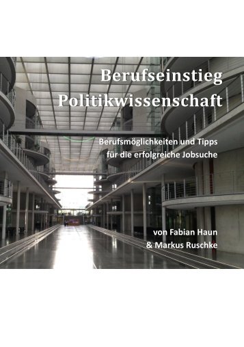 Blick ins Buch: Berufseinstieg Politikwissenschaft