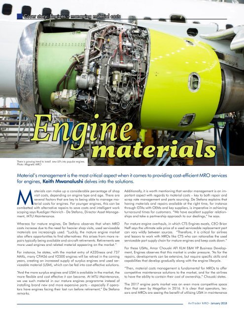 AviTrader MRO Magazine 2018-01