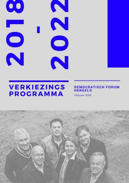 Verkiezingsprogramma DFH 2018 - 2022