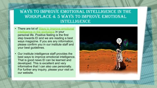 Emotional intelligence in management 