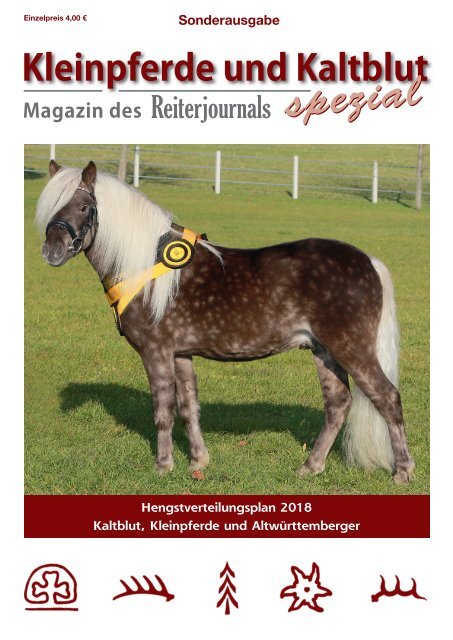Kleinpferde und Kaltblut Spezial 2018 mit Hengstverteilungsplan