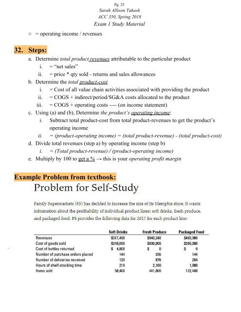 (WIP) ACC 350 Exam 1 Study Material