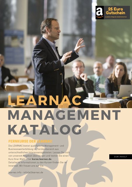 LEARNAC Studienkatalog gesamt