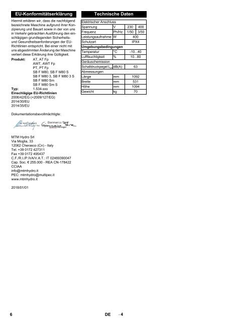 Karcher MA 80 - manuals