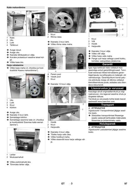 Karcher MA 80 - manuals