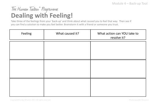 Worksheets and Resources