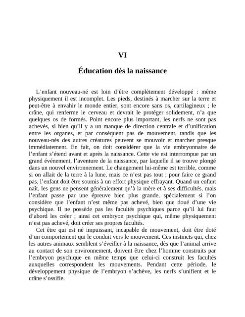 Education pour un monde nouveau - Maria Montessori