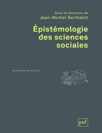 Epistemologie des sciences sociales