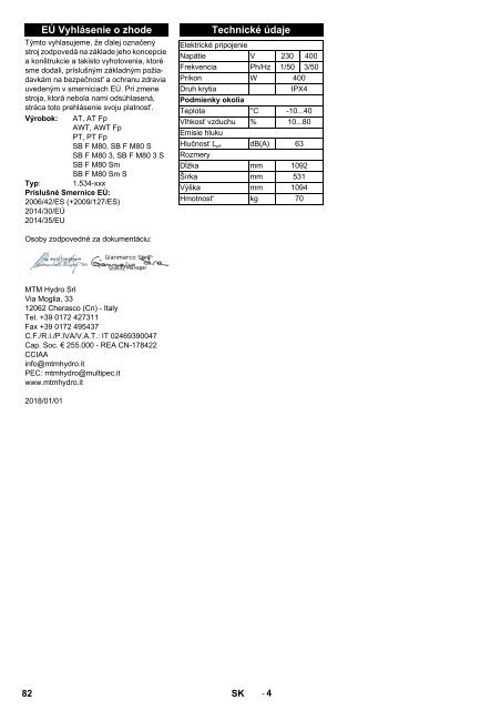 Karcher MA 80 - manuals