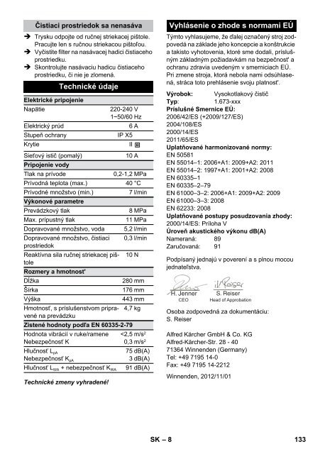 Karcher K 2 Basic - manuals