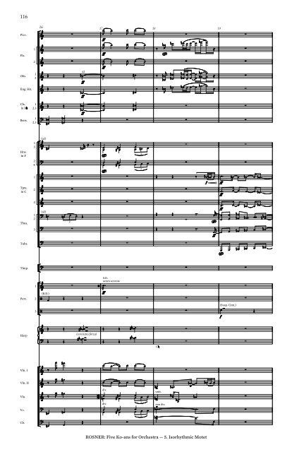 Rosner - Five Ko-ans for Orchestra, op. 65