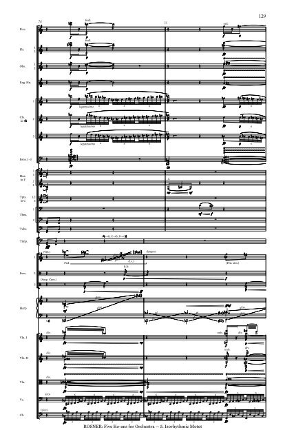 Rosner - Five Ko-ans for Orchestra, op. 65