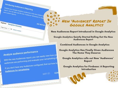 New Audiences Report In Google Analytics