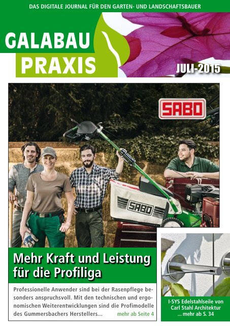 GALABAU PRAXIS Juli 2015