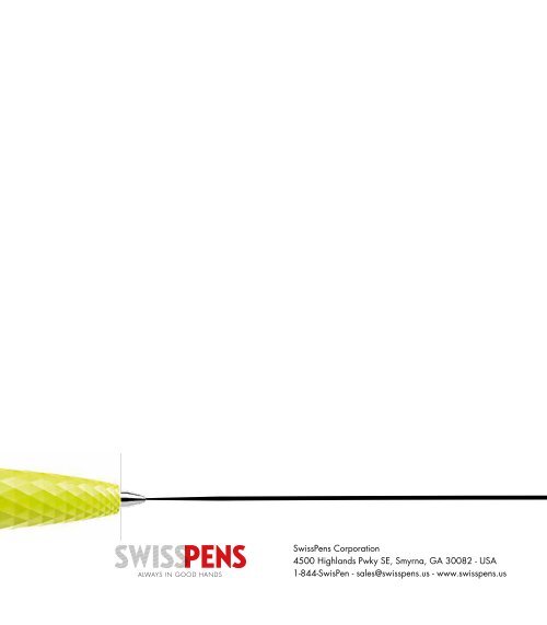 Swiss Pens - Promotional Pens Catalogue
