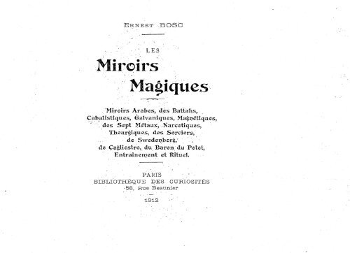 Les miroirs magiques