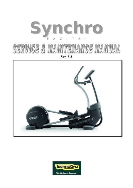 TechnoGym Synchro Excite+ Manual