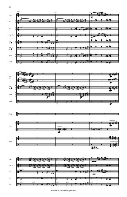 Rosner - Unraveling Dances, op. 122
