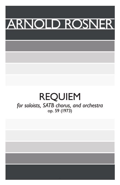 Rosner - Requiem, op. 59