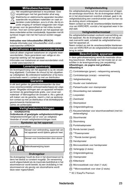 Karcher SC 2 EasyFix - manuals