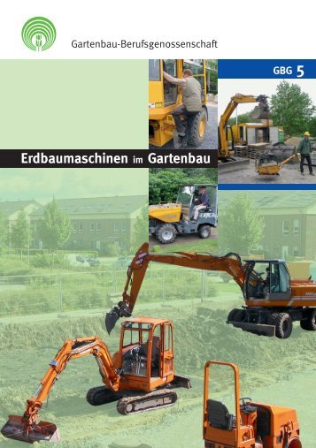 Erdbaumaschinen im Gartenbau