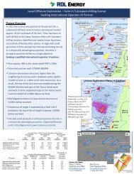 Israel Offshore_Farm Out for Operator_RDL ENERGY