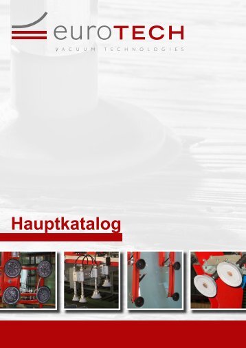 euroTECH Hauptkatalog für Vakuumkomponenten