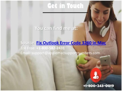 18002430019 Fix Outlook error code 3260 in Mac