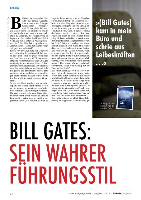 Erfolg Magazin, Ausgabe 2/2017